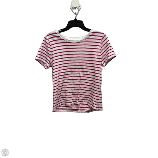 Top Short Sleeve By J. Crew In Striped Pattern, Size: M