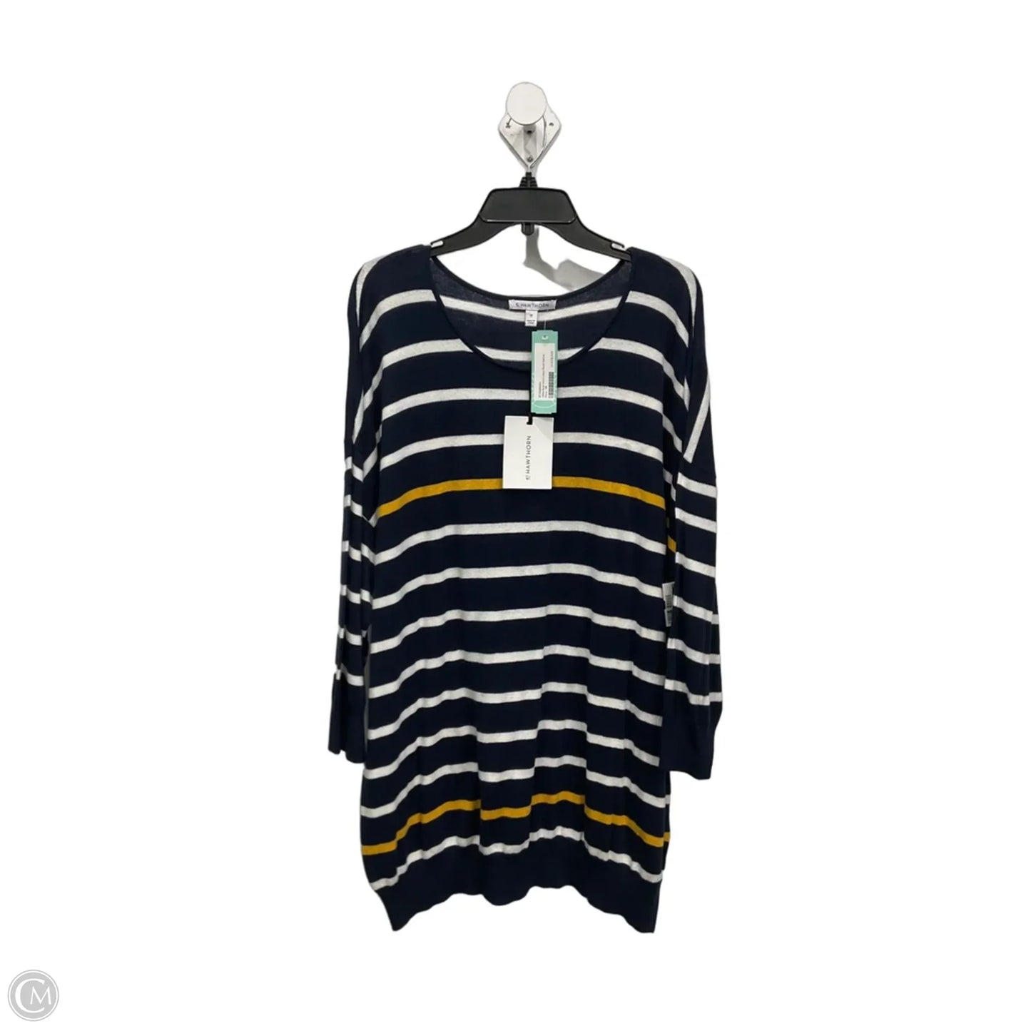 Top 3/4 Sleeve By 41 Hawthorn In Striped Pattern, Size: 3x