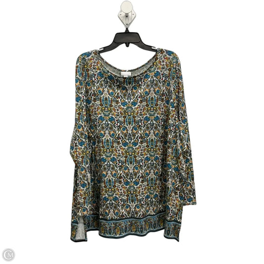 Top Long Sleeve By J. Jill In Multi-colored, Size: 3x