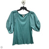 Top Short Sleeve Basic By On 34th In Teal, Size: Xl