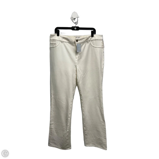 Pants Wide Leg By Zenergy By Chicos In White Denim, Size: 16