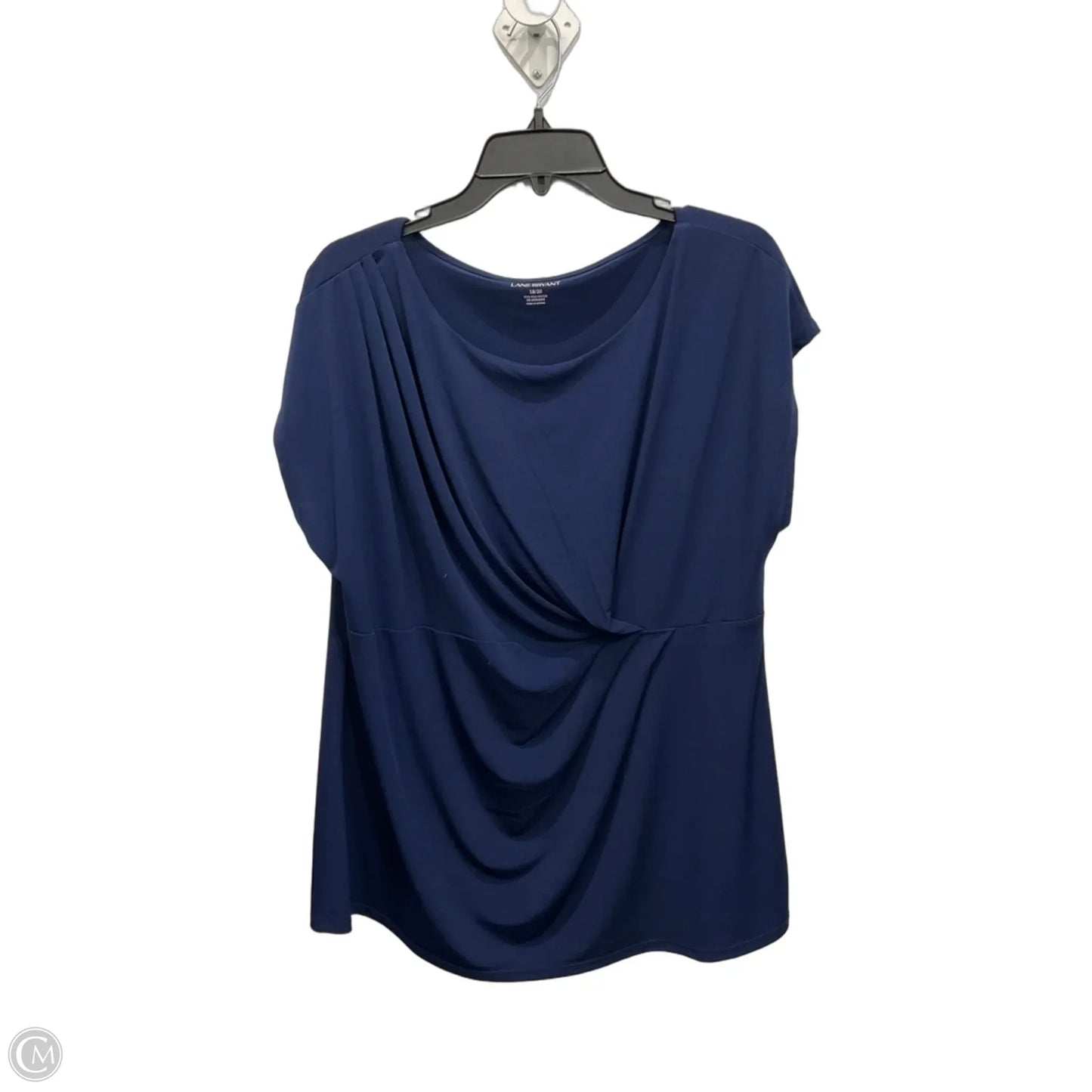 Top Short Sleeve By Lane Bryant In Blue, Size: 2x