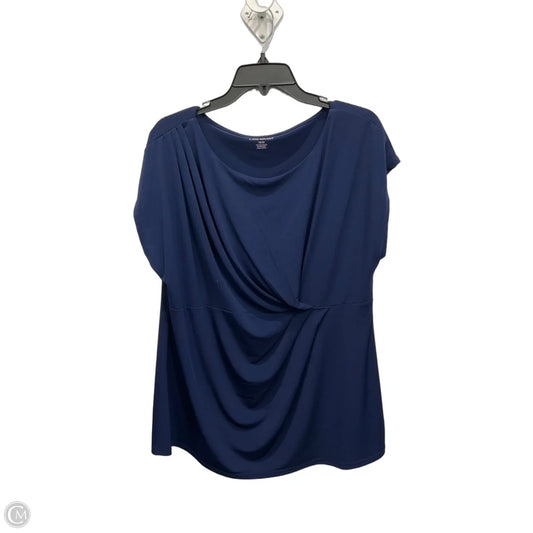 Top Short Sleeve By Lane Bryant In Blue, Size: 2x
