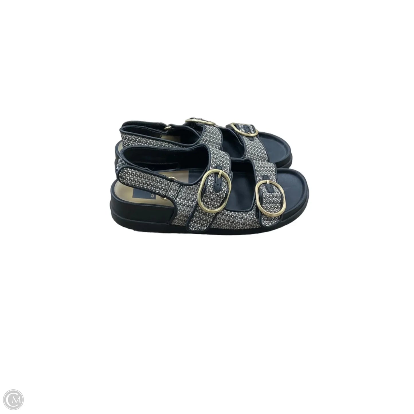 Sandals Flats By Dolce Vita In Black & Cream, Size: 9