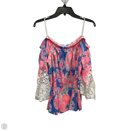 Top 3/4 Sleeve Designer By Lilly Pulitzer In Multi-colored, Size: Xl