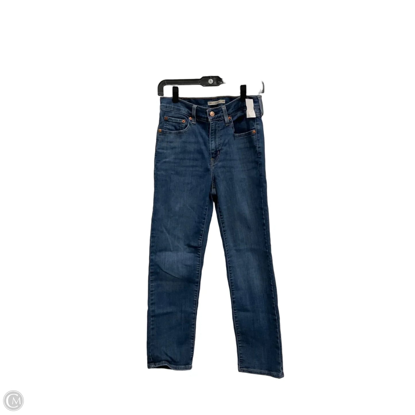 Jeans Straight By Levis In Blue Denim, Size: 6