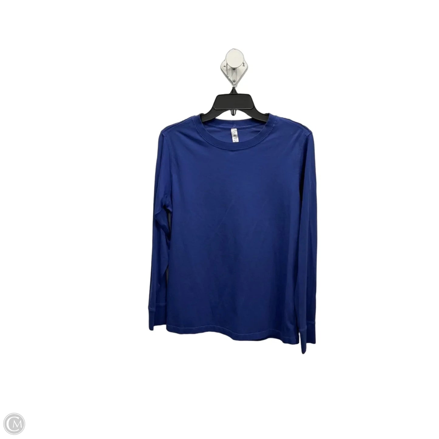 Athletic Top Long Sleeve Collar By Lululemon In Blue, Size: Xs