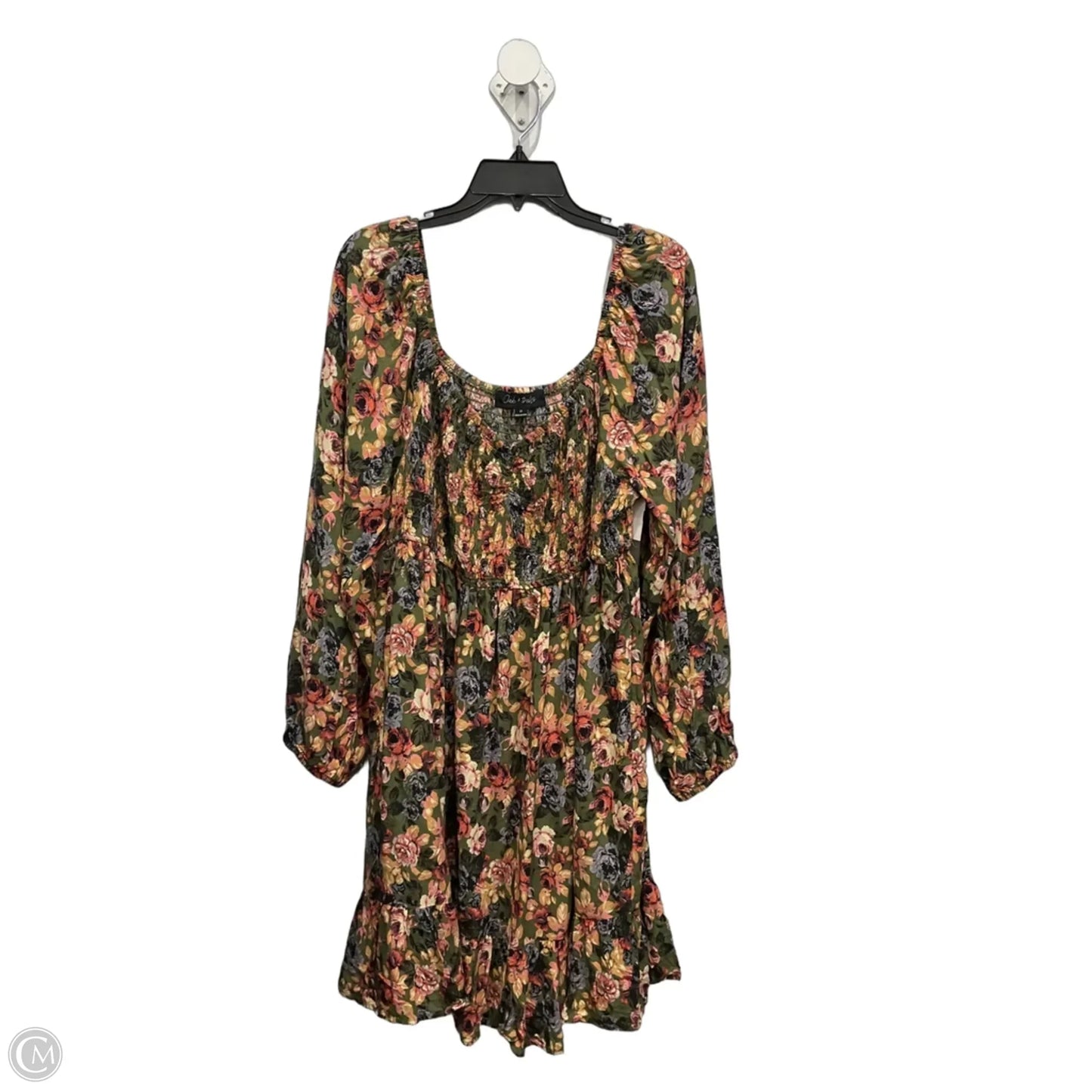 Dress Casual Short By Clothes Mentor In Floral Print, Size: 2x