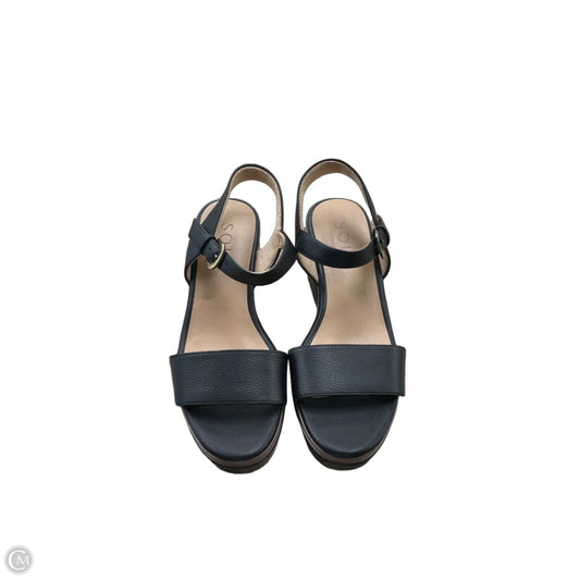 Sandals Heels Wedge By Naturalizer In Black, Size: 7.5
