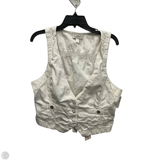 Vest Other By Loft In White, Size: L