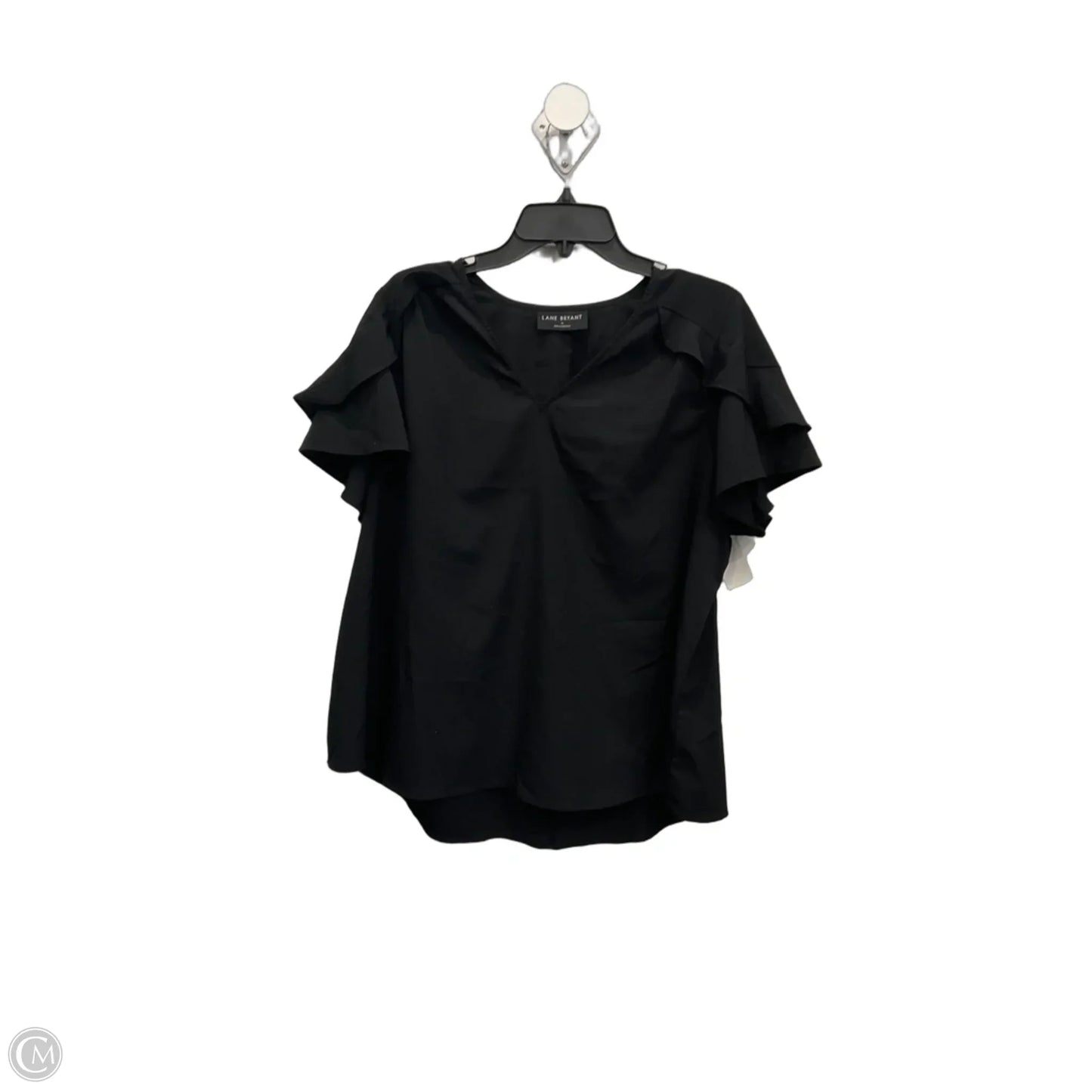 Top Short Sleeve By Lane Bryant In Black, Size: Xl
