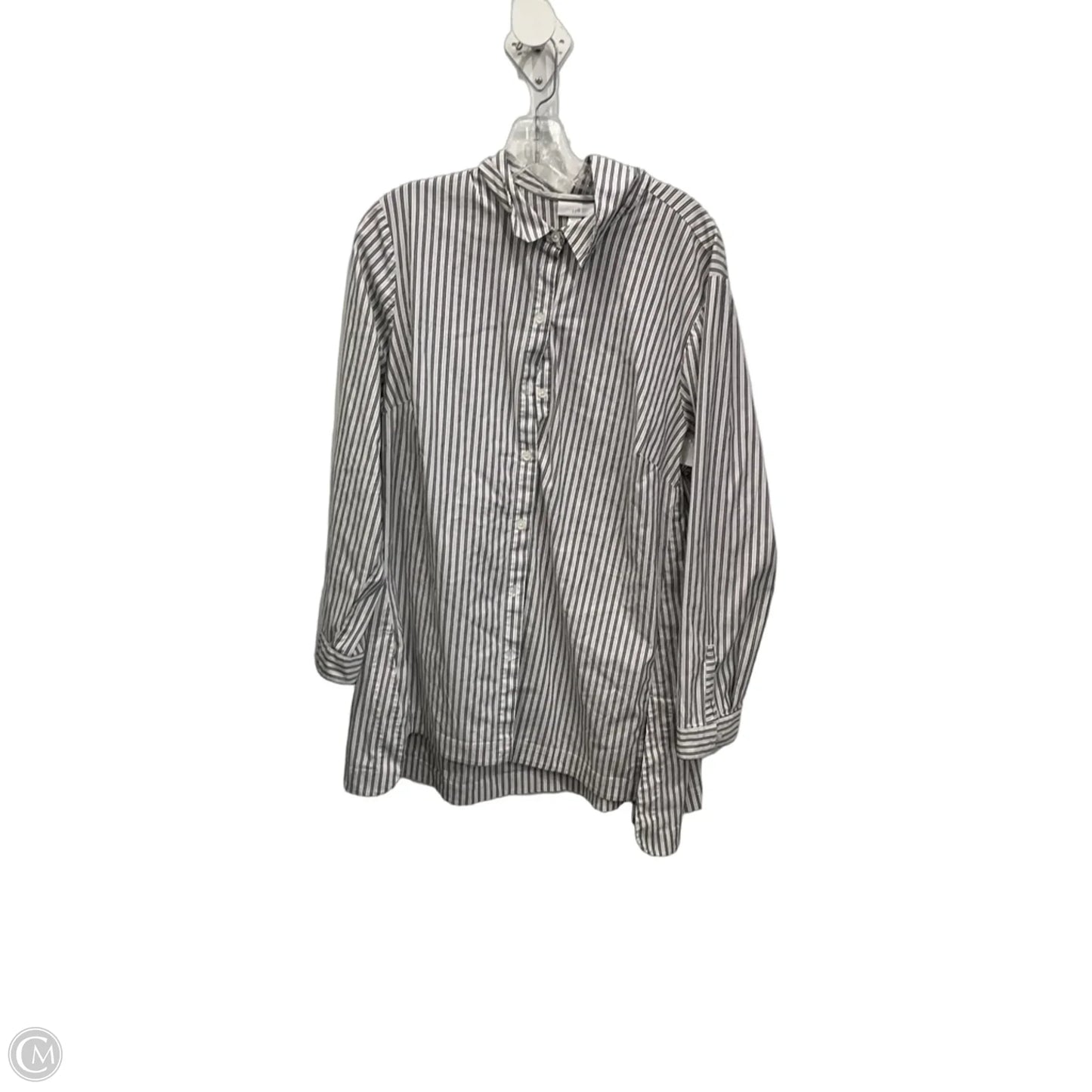 Blouse Long Sleeve By J. Jill In Striped Pattern, Size: 2x
