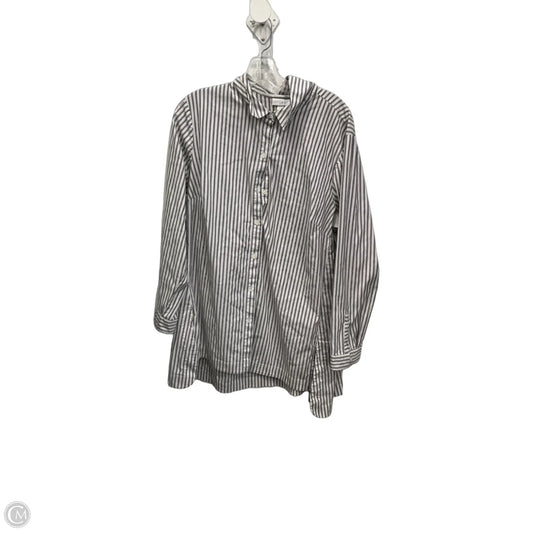 Blouse Long Sleeve By J. Jill In Striped Pattern, Size: 2x