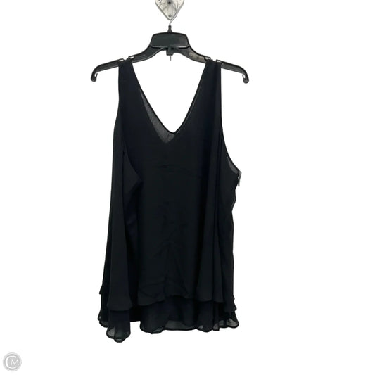 Top Sleeveless By Lane Bryant In Black, Size: 3x