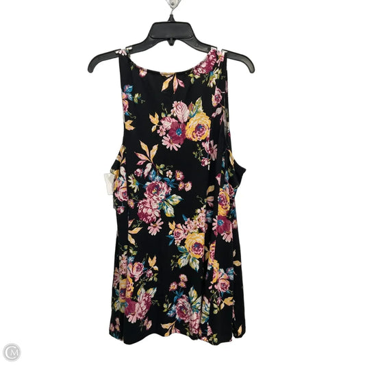 Top Sleeveless By Torrid In Floral Print, Size: 4x