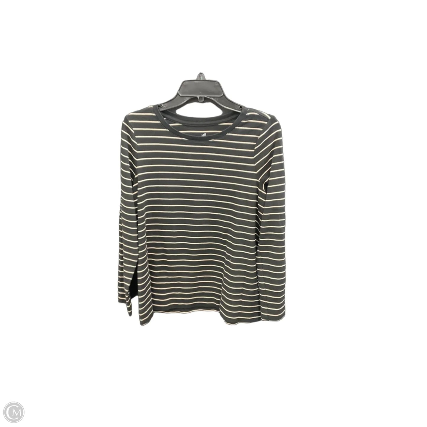 Top Long Sleeve Basic By J. Jill In Striped Pattern, Size: M