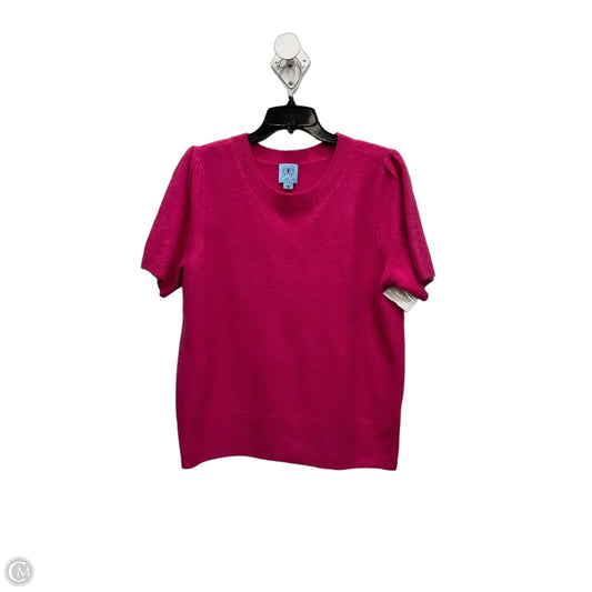 Top Short Sleeve By Cece In Pink, Size: L
