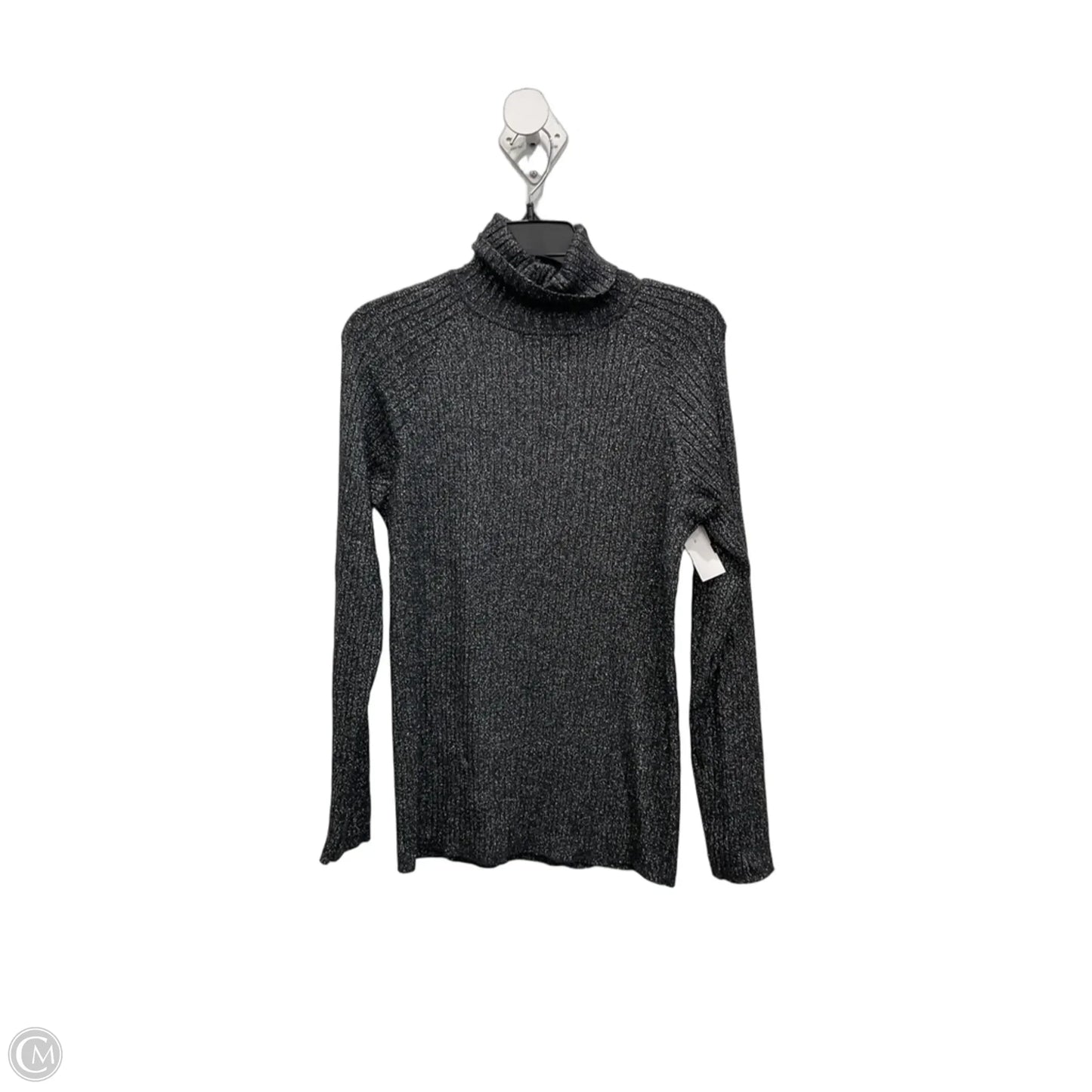 Top Long Sleeve By International Concepts In Grey, Size: 1x