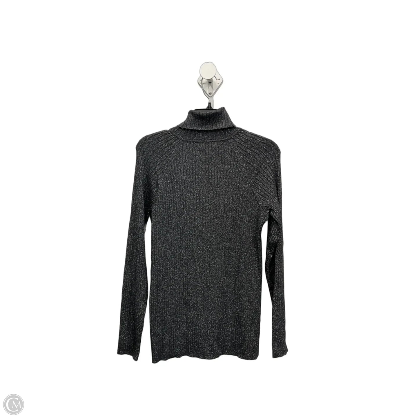 Top Long Sleeve By International Concepts In Grey, Size: 1x