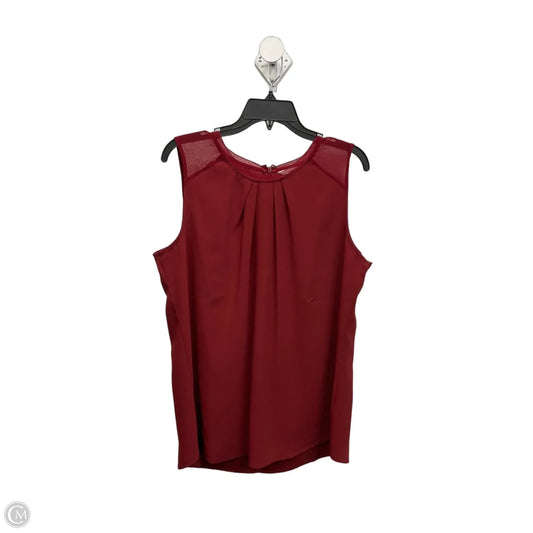 Top Sleeveless By Soft Surroundings In Red, Size: L