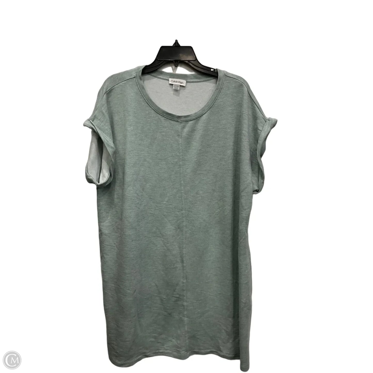 Dress Casual Short By Calvin Klein In Green, Size: Xl