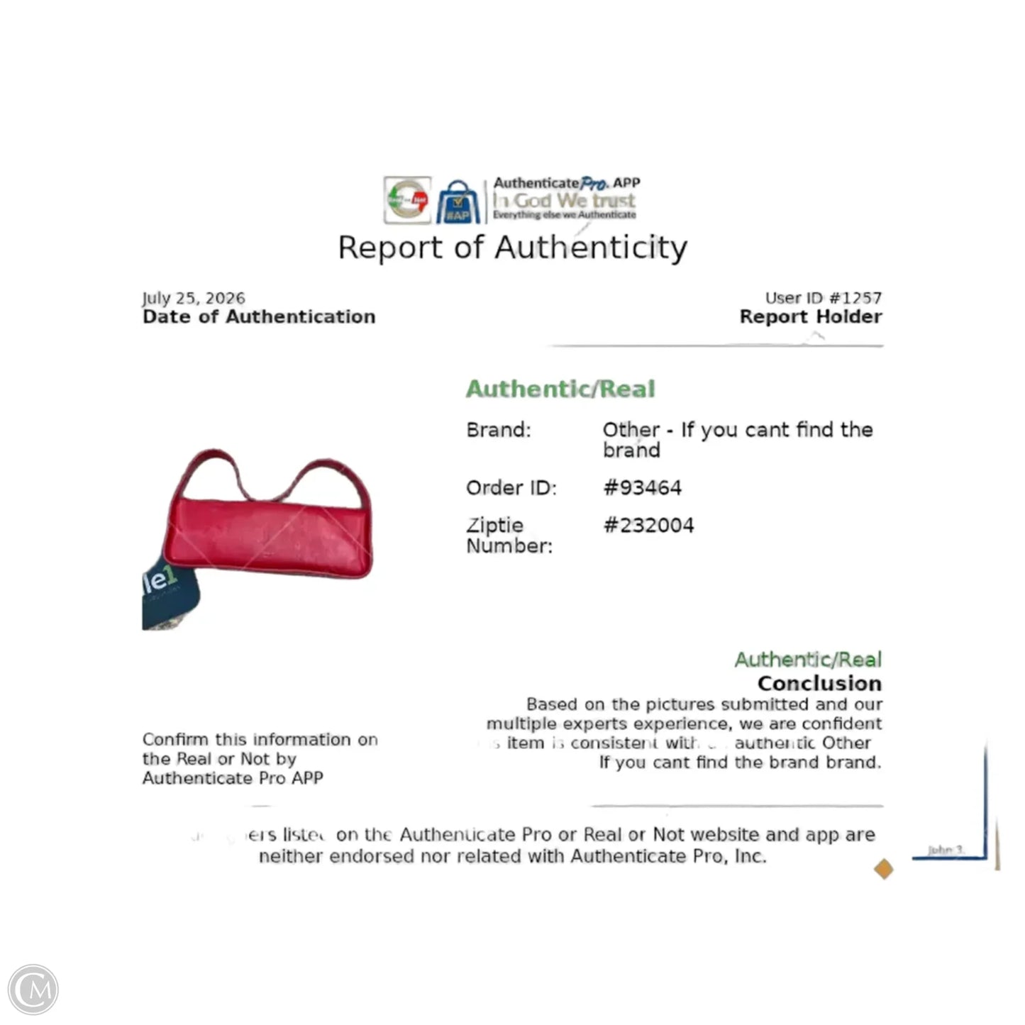 Handbag By Cma, Size: Medium