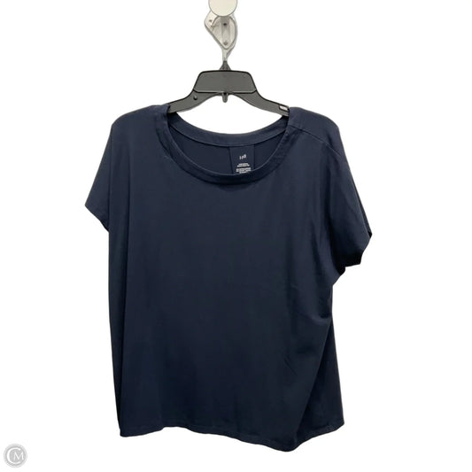 Top Short Sleeve Basic By J. Jill In Navy, Size: L