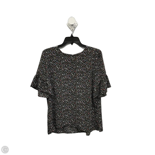 Top Short Sleeve By Loft In Floral Print, Size: S