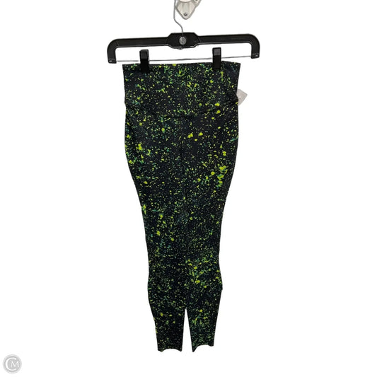 Athletic Leggings By Lululemon In Black & Green, Size: S