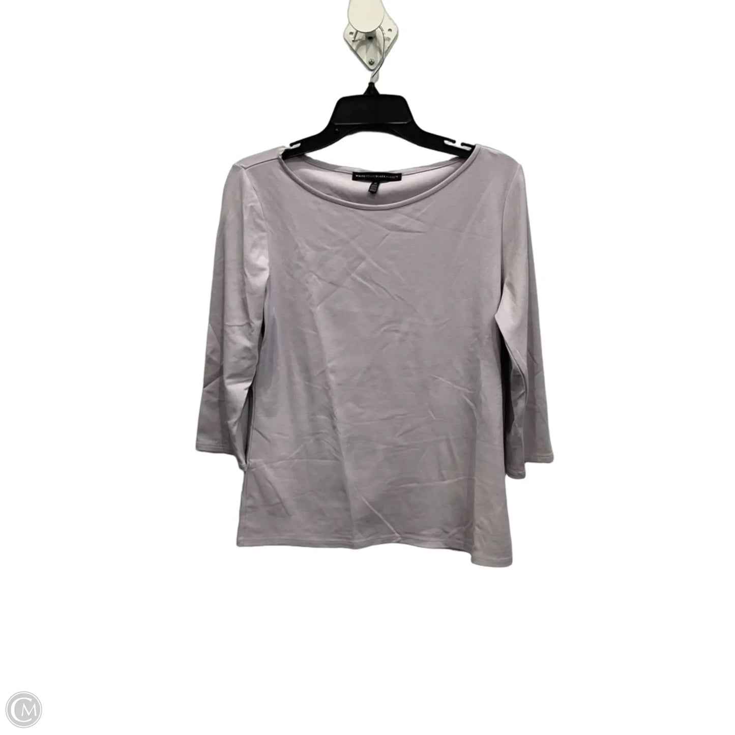Top 3/4 Sleeve By White House Black Market In Purple, Size: M