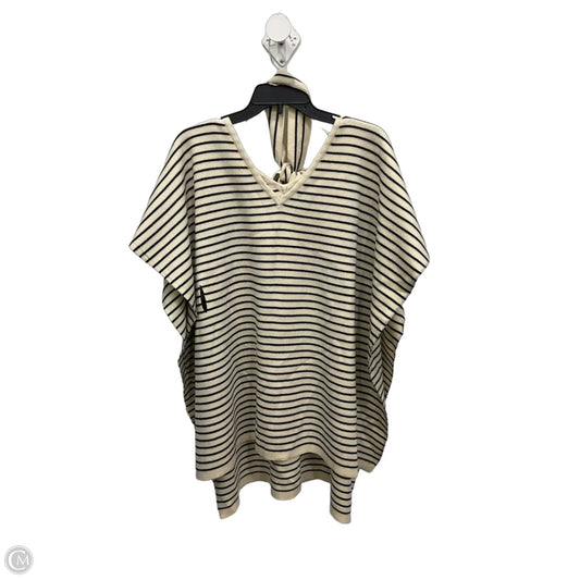 Poncho By Ann Taylor In Black & Cream, Size: Xs