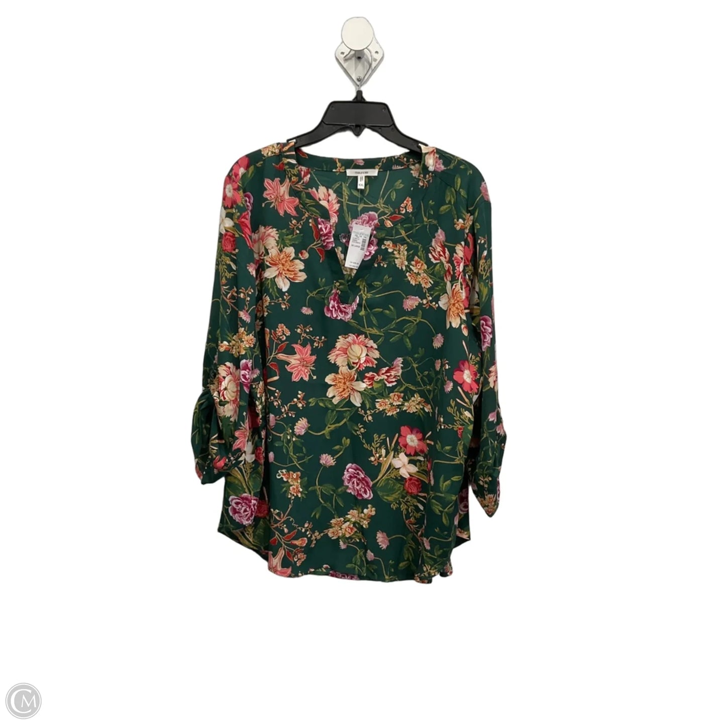 Top Long Sleeve By Maurices In Green, Size: Xxl