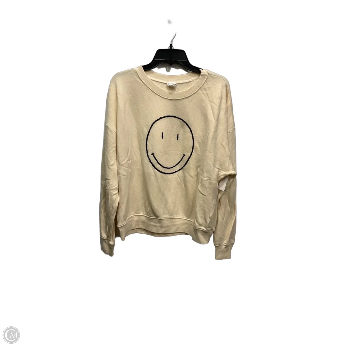 Sweatshirt Crewneck By By Together In Cream, Size: S