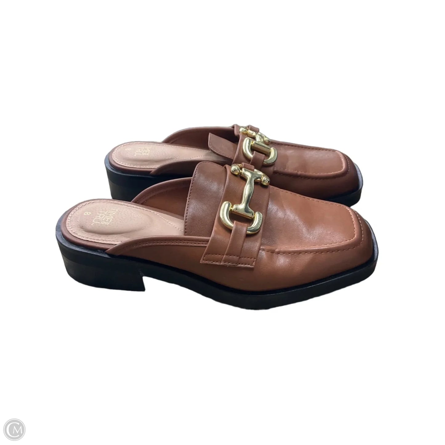 Shoes Heels Block By Time And Tru In Brown, Size: 8
