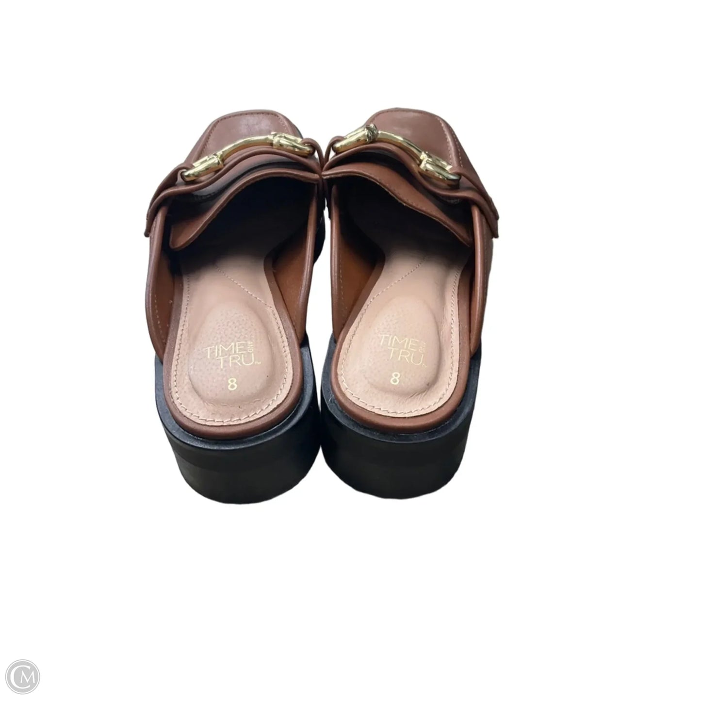 Shoes Heels Block By Time And Tru In Brown, Size: 8