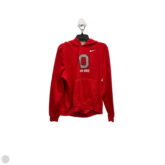 Athletic Sweatshirt Hoodie By Nike In Red, Size: Xl