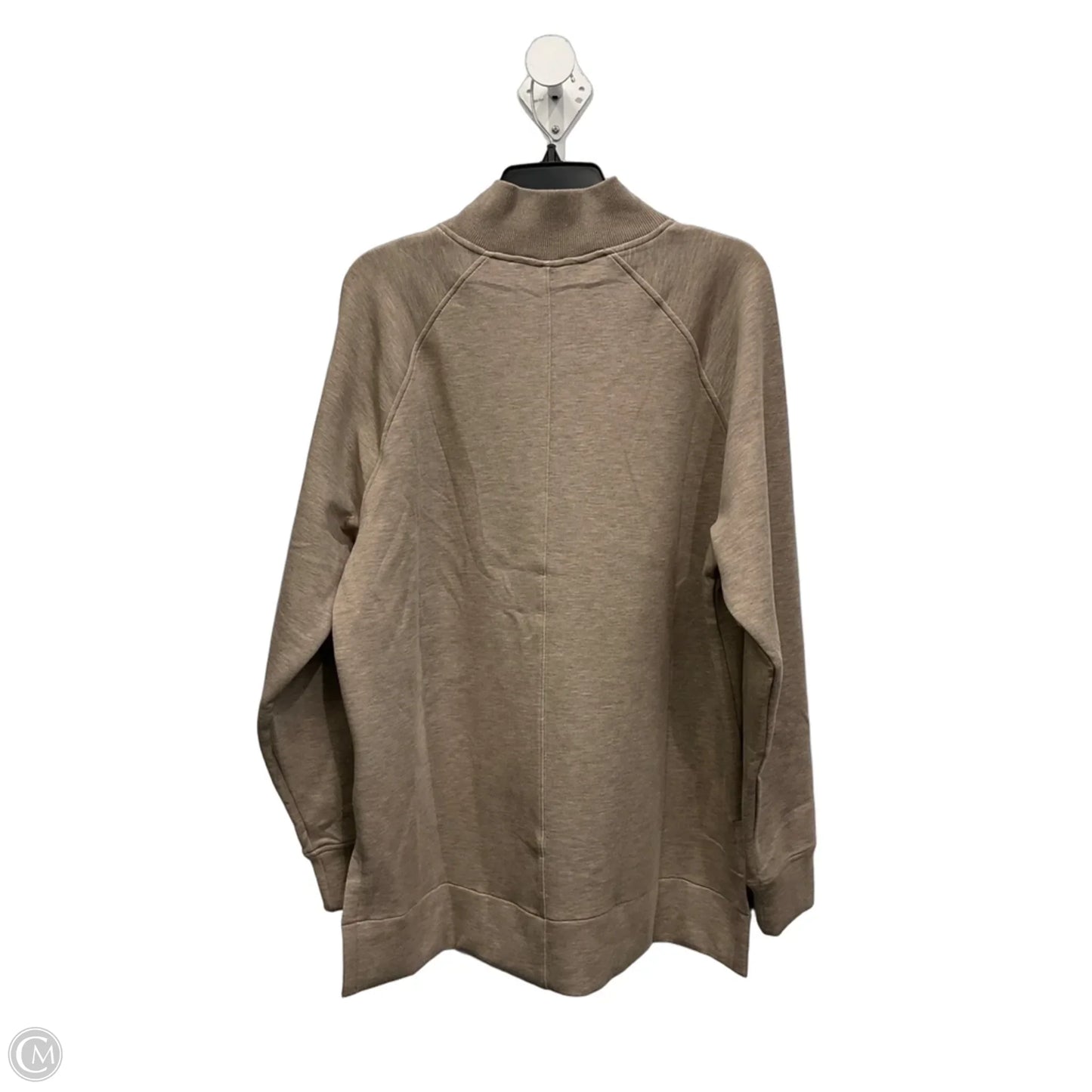 Athletic Sweatshirt Collar By Spanx In Brown, Size: L