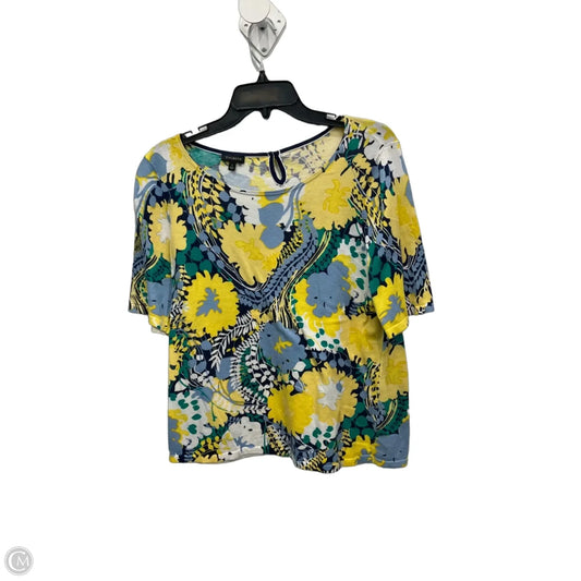Top Short Sleeve By Talbots In Multi-colored, Size: L