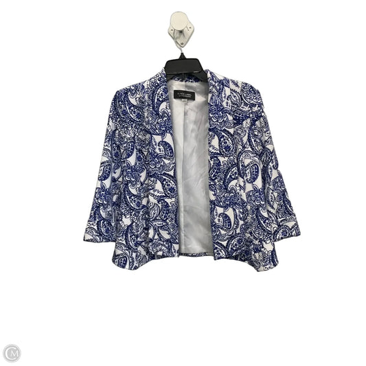 Blazer By Black Label In Blue & White, Size: M