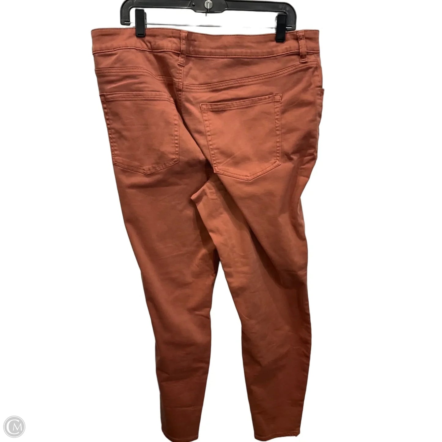 Jeans Jeggings By Maurices In Orange Denim, Size: 18