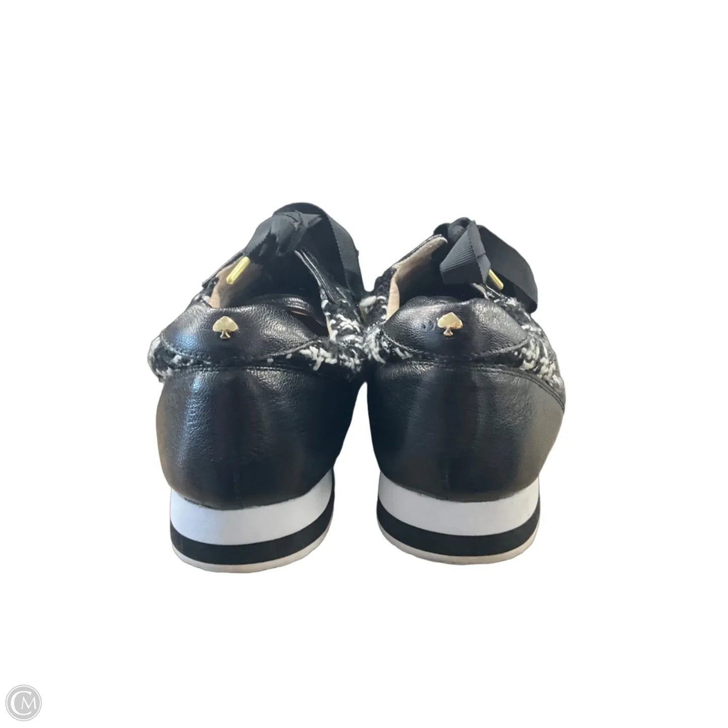 Shoes Designer By Kate Spade In Black & White, Size: 9.5