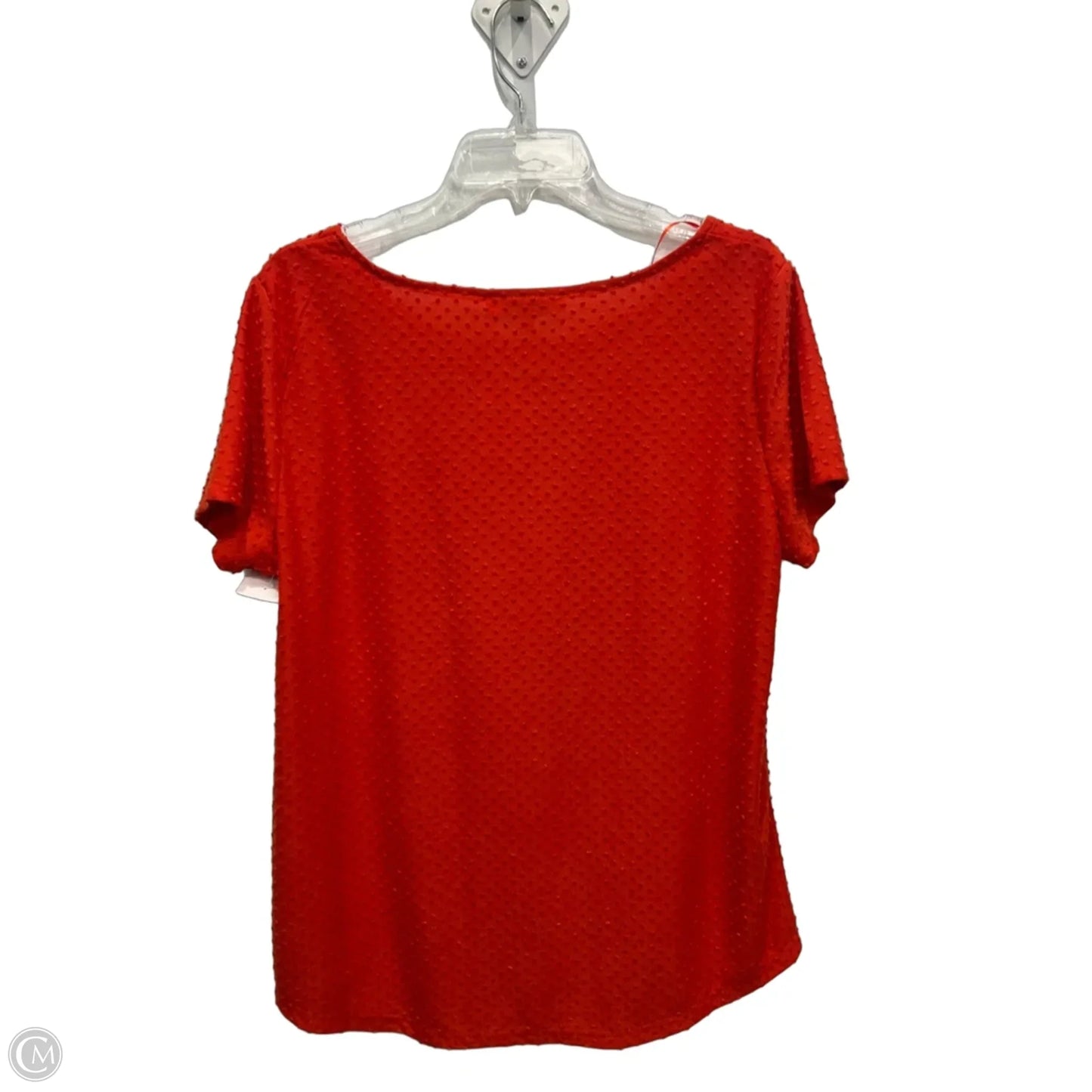 Top Short Sleeve By Rose And Olive In Orange, Size: L