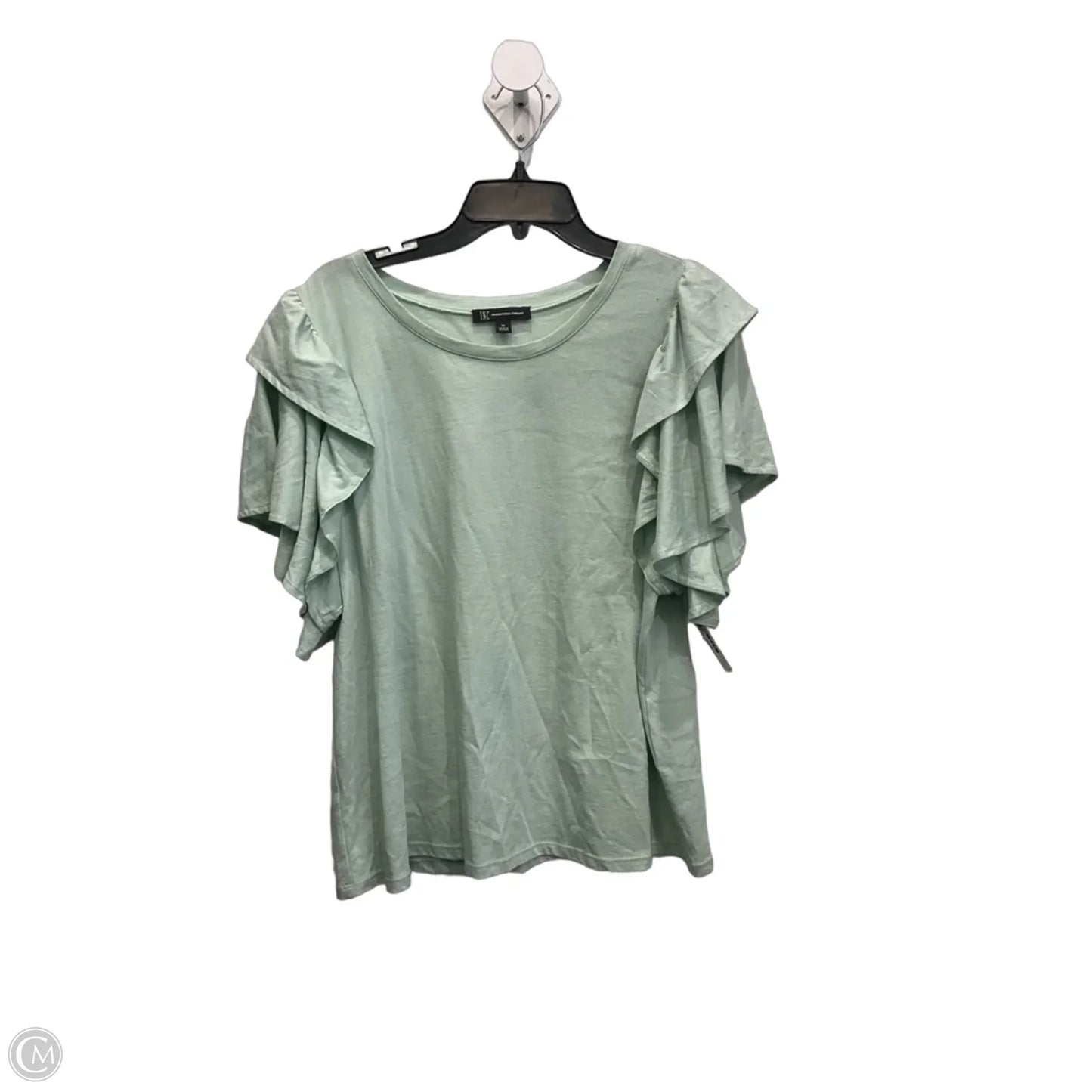 Top Short Sleeve By International Concepts In Green, Size: Xl