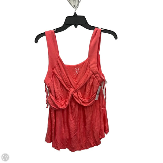 Top Sleeveless By New York And Co In Pink, Size: L