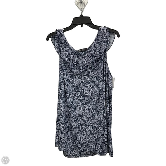 Top Sleeveless By Lane Bryant In Blue, Size: 3x