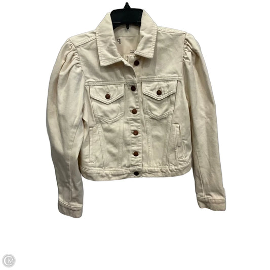 Jacket Denim By Pilcro In White Denim, Size: Xsp