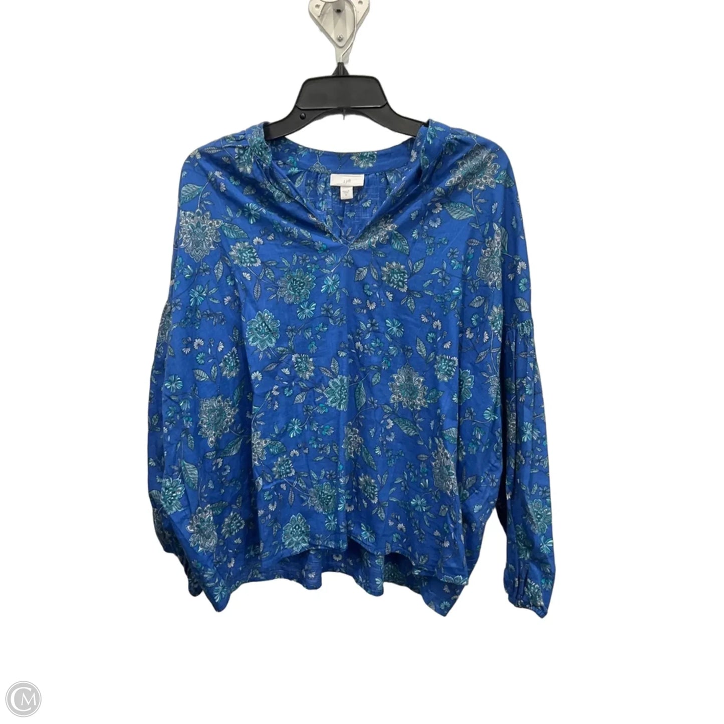 Top Long Sleeve By J. Jill In Blue, Size: M