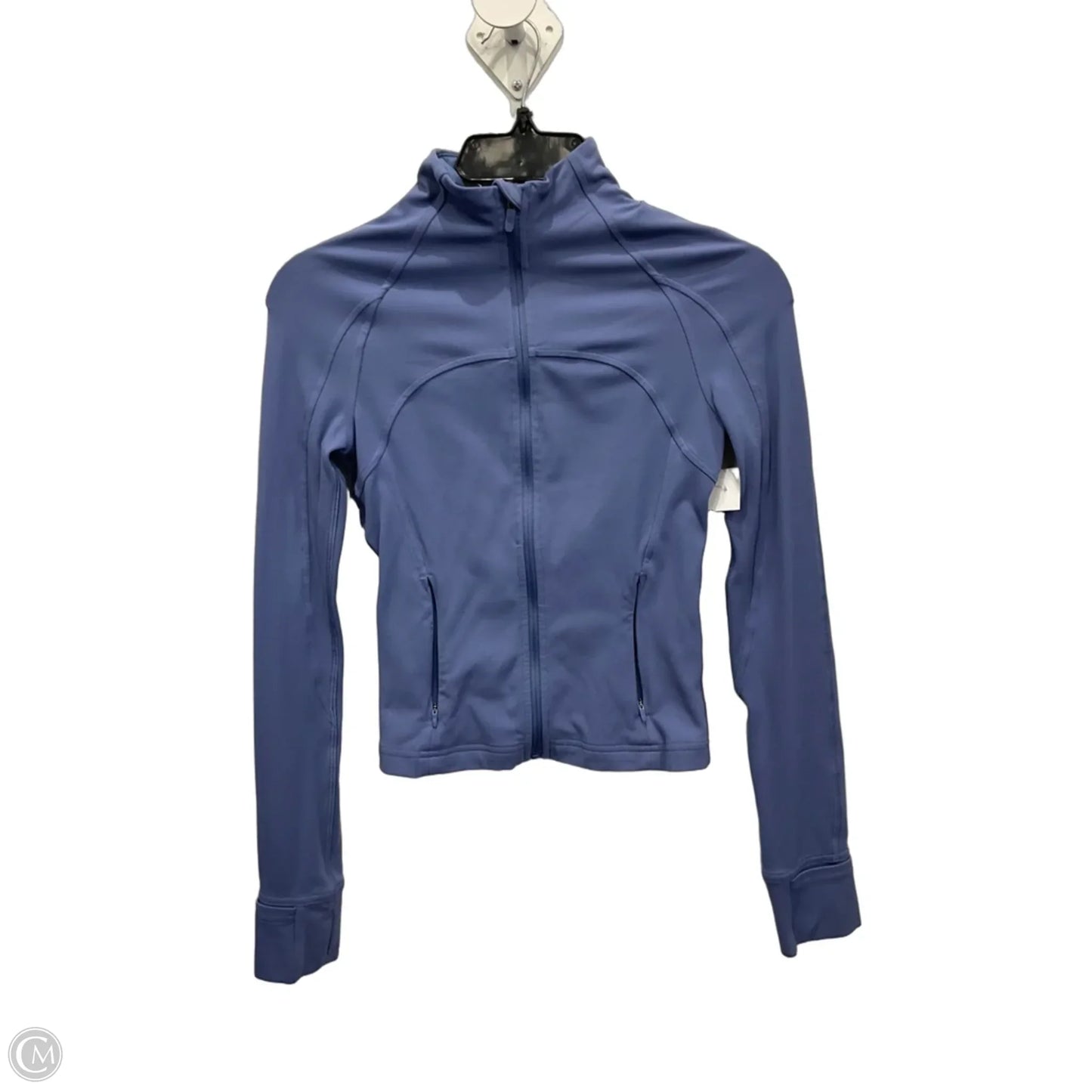 Athletic Jacket By Lululemon In Blue, Size: Xs