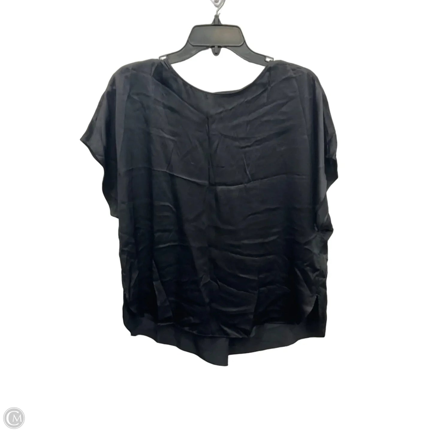 Top Short Sleeve By Banana Republic In Black, Size: M