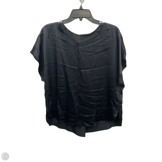 Top Short Sleeve By Banana Republic In Black, Size: M